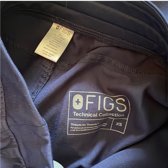 ❌ SOLD ❌ FIGS Rare Kanye Moto Scrub Pant Navy Blue - Picture 5 of 5